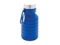 Leakproof collapsible silicone bottle with lid