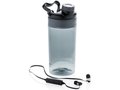 Leakproof bottle with wireless earbuds