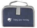 Toiletry bag luxe with velcro strap 2 compartments
