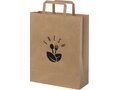 Kraft 80-90 g/m2 paper bag with flat handles - medium