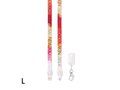 Custom-made 2-in-1 sublimation lanyard with integrated charging cable – fully personalized design 1