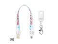Custom-made 2-in-1 sublimation lanyard with integrated charging cable – fully personalized design 5