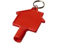 Maximilian house-shaped meterbox key with keychain