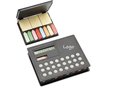 Solar calculator with sticky markers 3
