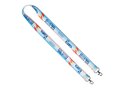 Custom-Made Polyester Sublimation Lanyard with Double Clips – Fully Custom Design