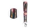 Custom-made fine short polyester strap with sublimation print – fully personalized design 1