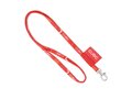 Custom-made round polyester sublimation lanyard – fully personalized design 1