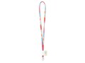 Custom-made round polyester sublimation lanyard – fully personalized design 2
