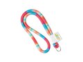 Custom-made polyester sublimation lanyard with full-color printing or woven label – fully personalized design 1