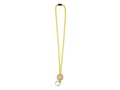 Custom-Made Polyester Lanyard with Round Bamboo Tag – Fully Personalized Design 3