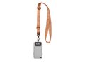 Custom-Made Woven Adjustable Crossbody Phone Holder with Embossed PU Leather Patch – Fully Custom Design
