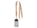 Custom-Made Woven Adjustable Crossbody Phone Holder with Embossed PU Leather Patch – Fully Custom Design 7