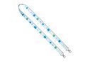 Custom-Made Sustainable RPET Sublimation Lanyard with 2 Clips – Fully Custom Design 1