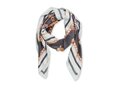 Shawl in recycled satin polyester