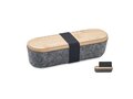 RPET felt pencil case with lid