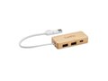 Bamboo USB 3 ports hub 3