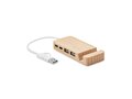 Bamboo USB 4 ports hub