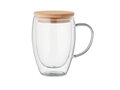 Double wall borosilicate mug