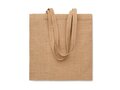 Jute long handled shopping bag