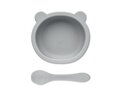 Silicone spoon, bowl baby set 1