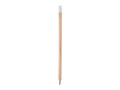 Natural pencil with eraser