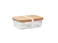 Glass lunch box with cork lid