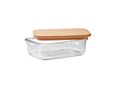 Glass lunch box with cork lid 1