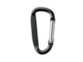 Carabiner clip in aluminium.