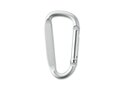 Carabiner clip in aluminium.