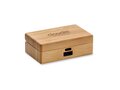 TWS earbuds in bamboo case 3
