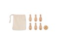 Mini pine wood bowling set 1