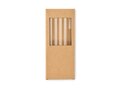 4 reusable glass straws 6