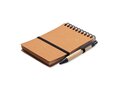 Recycled notebook with ball pen