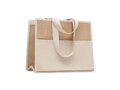 Jute and canvas cooler bag 3