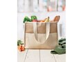Jute and canvas cooler bag 5