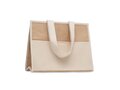 Jute and canvas cooler bag 2