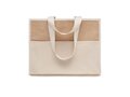 Jute and canvas cooler bag 7