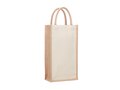 Jute wine bag for two bottles