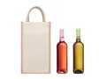 Jute wine bag for two bottles 2