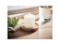 Candle on round wooden base 3