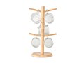Bamboo cup set holder 6