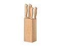 5 piece knife set in base