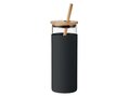 Glass tumbler 450ml bamboo lid