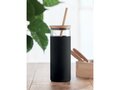 Glass tumbler 450ml bamboo lid 5