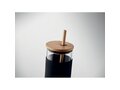 Glass tumbler 450ml bamboo lid 6