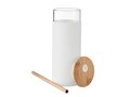 Glass tumbler 450ml bamboo lid