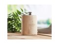 Bamboo slim hip flask 175ml 3