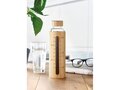 Glass bottle bamboo lid 600ml 1