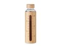 Glass bottle bamboo lid 600ml 5