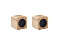 Set of Bamboo wireless speaker 2